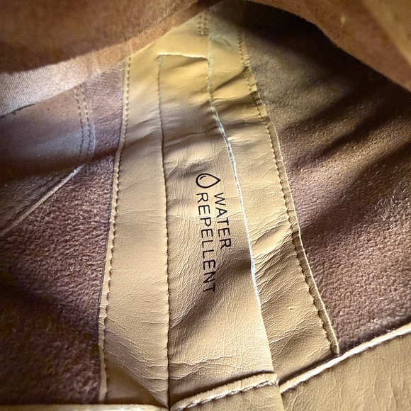 Vionic Waterproof Suede Ankle Booties Tan - Picture 6 of 8